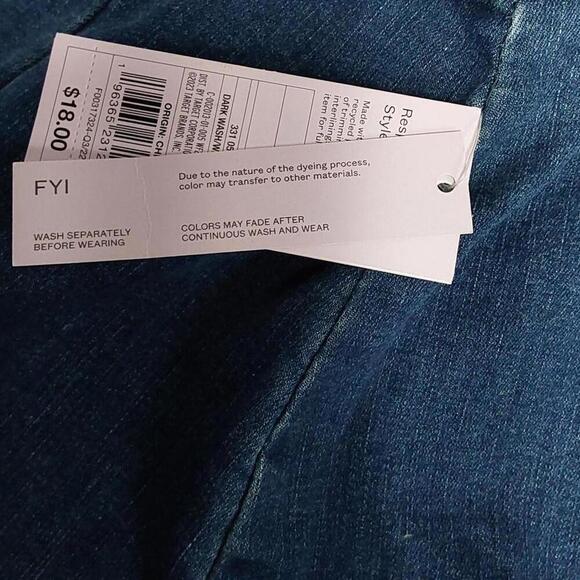 Women's Notch Front Seamed Denim Mini Skirt | Wild Fable | 14 - Picture 9 of 10